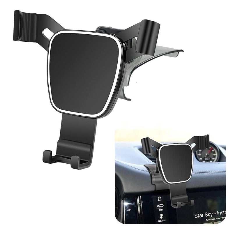 musttrue Car Phone Holder for 2015-2025 Porsche Macan and 2019-2023 Cayenne Auto Accessories Navigation Bracket Interior Decoration Mobile Cell Phone Mount - Image 1